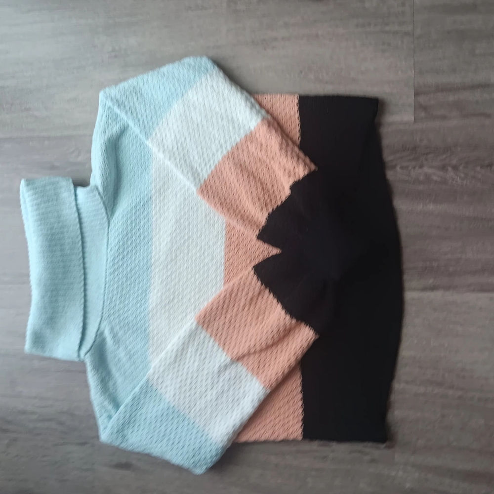Almost Famous Multicolor Turtleneck Sweater